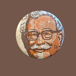 10/$25 Vintage Kentucky Fried Chicken KFC The Colonel 2.25" Button